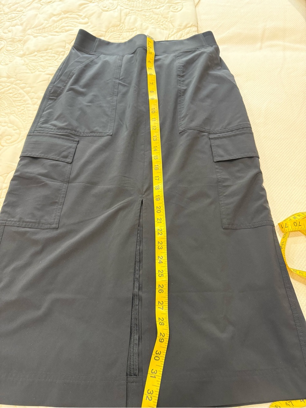 Athleta Black Cargo-Style Midi Skirt - Picture 5 of 8